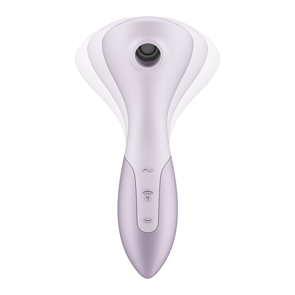 Satisfyer Wand-erful - Violet 15.8 cm USB Rechargeable Air Pulse Massage Wand - Hush Store Sydney 