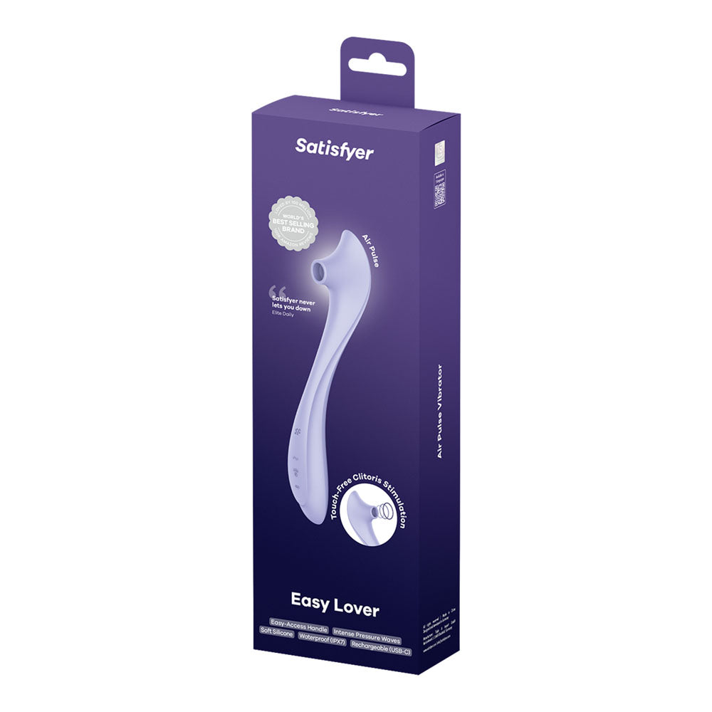 Satisfyer Easy Lover - Purple USB-C Rechargeable Air Pulse Clitoral Stimulator - Hush Store Sydney 