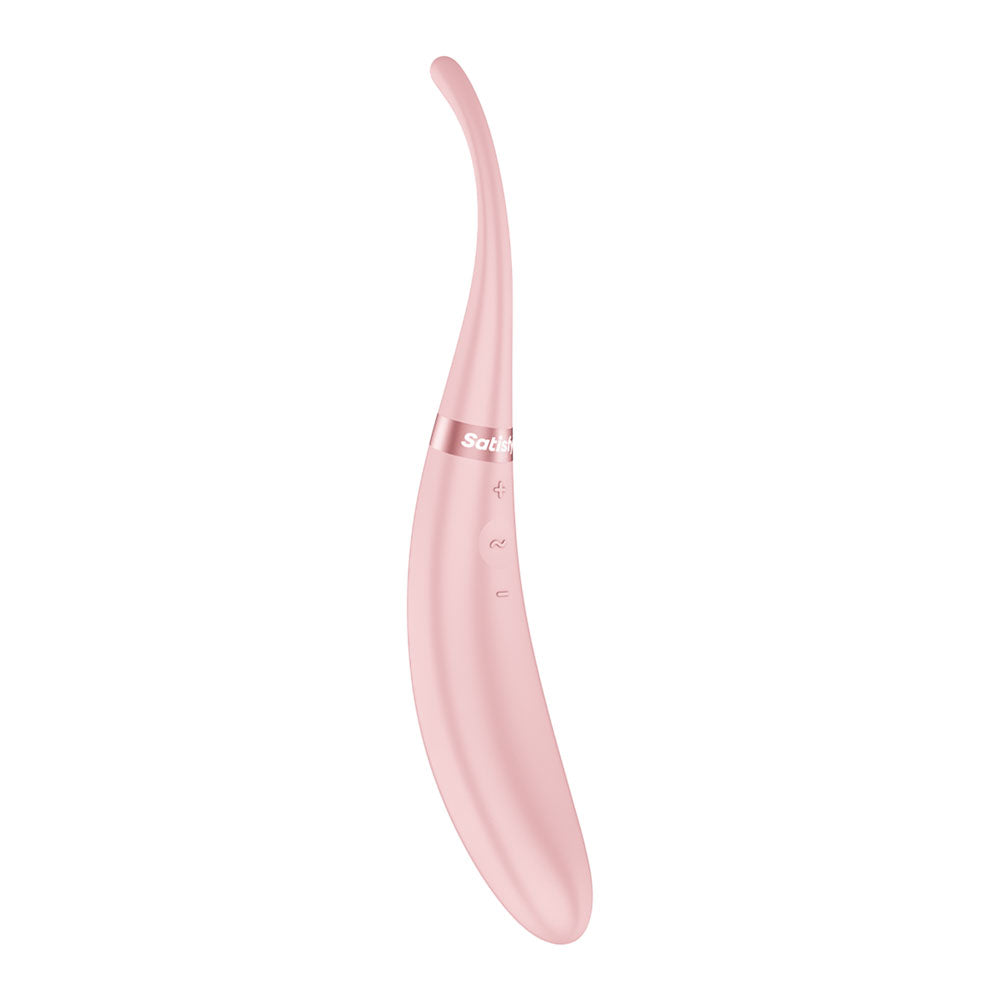 Satisfyer Tip Tease - Rose - Rose USB Rechargeable Vibrator with Twirling Tip - Hush Store Sydney 