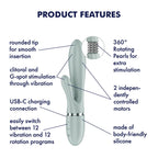 Satisfyer Pearl Bunny 2 - Green - Green 21.5 cm USB-C Rechargeable Rabbit Vibrator