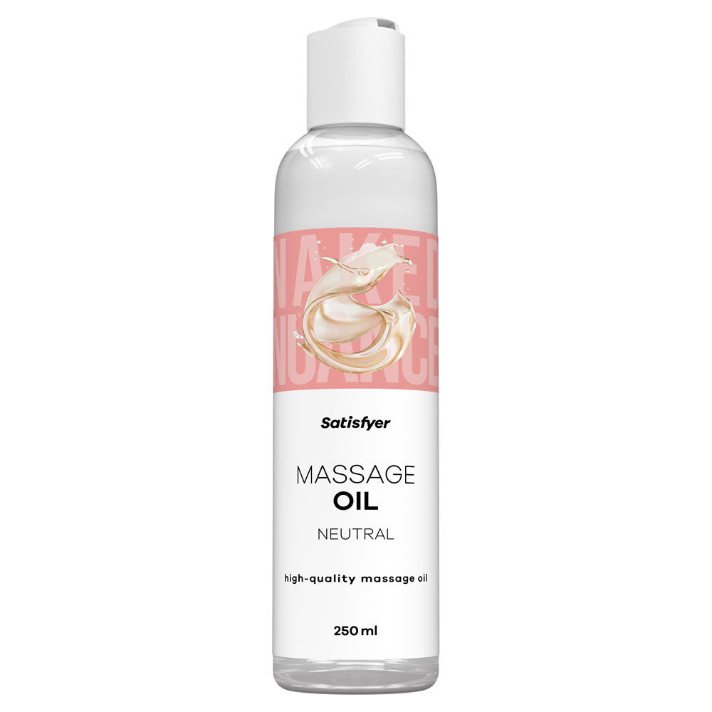 Satisfyer Massage Oil 250 ml Neutral - Unscented Massage Oil - 250 ml Bottle - Hush Store Sydney 