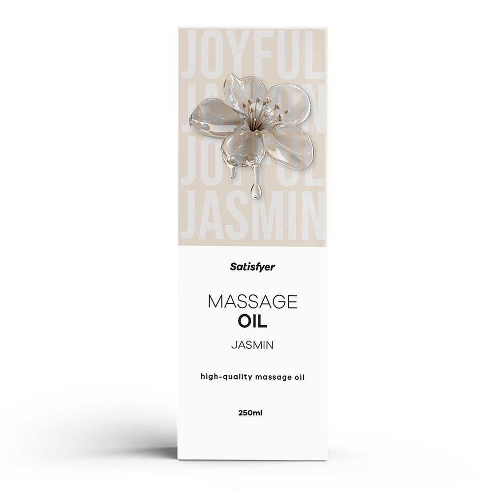 Satisfyer Massage Oil 250 ml Jasmine - Jasmine Scented Massage Oil - 250 ml Bottle - Hush Store Sydney 