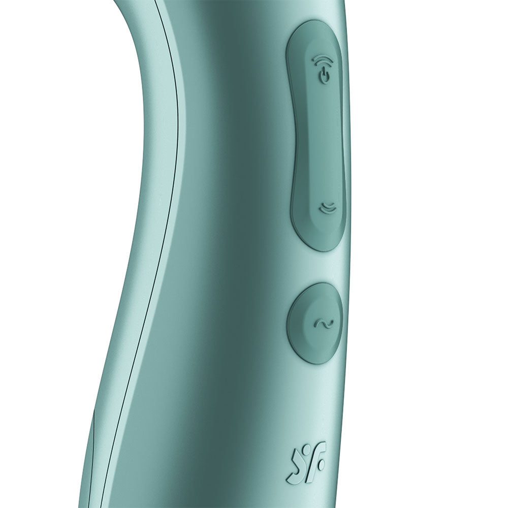 Satisfyer Pro 2+ Battery Series - Mint Green Air Pulse Clitoral Stimulator with Vibration