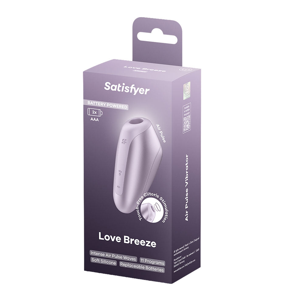 Satisfyer Love Breeze - Battery Series - Purple Air Pulse Clitoral Stimulator