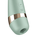 Satisfyer Pro 3+ Battery Series - Mint - Mint Green Air Pulse Clitoral Stimulator with Vibration