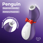 Satisfyer Penguin - Battery Series - Purple Air Pulse Clitoral Stimulator