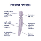 Satisfyer Wand-er Women - Battery Series - Violet 34 cm Massager Wand