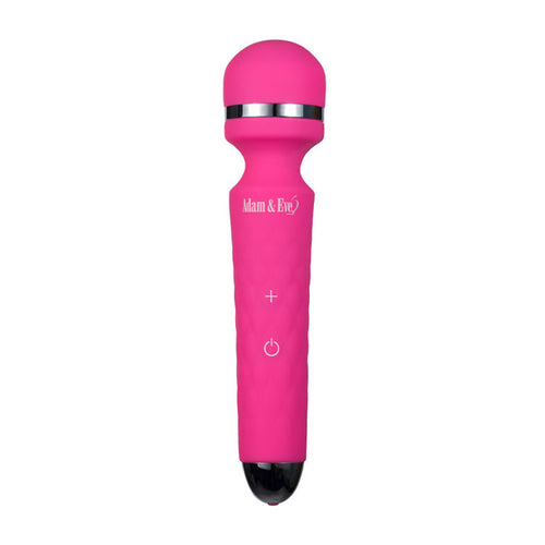 Adam & Eve Peak Wand Massager - Pink 19.1 cm USB Rechargeable Massager Wand - Hush Store Sydney 