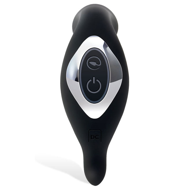 Adam & Eve 3-Point Prostate Massager - Black USB Rechargable Vibrating Prostate Massager