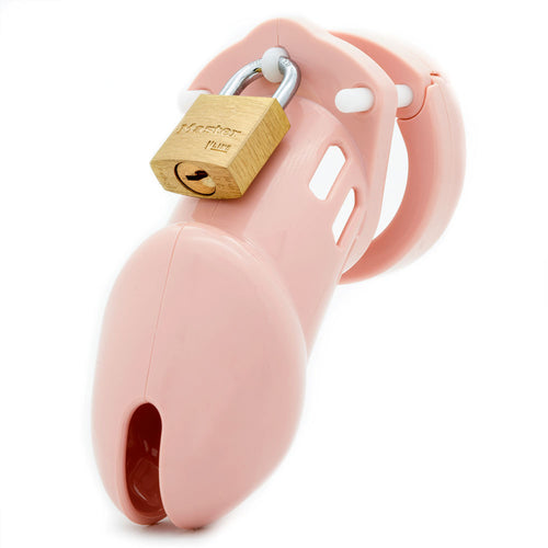 CB-6000 Chastity Cock Cage Kit - Pink - Pink 3.25 Inch Cock Cage Kit - Hush Store Sydney 