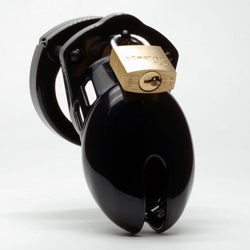 CB-6000S Chastity Cock Cage Kit - Black - Black 2.5 Inch Cock Cage Kit - Hush Store Sydney 
