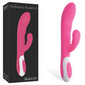 Adam & Eve The Warming Rabbit G - Pink 21.6 cm (8.5'') USB Rechargeable Warming Rabbit Vibrator - Hush Store Sydney 