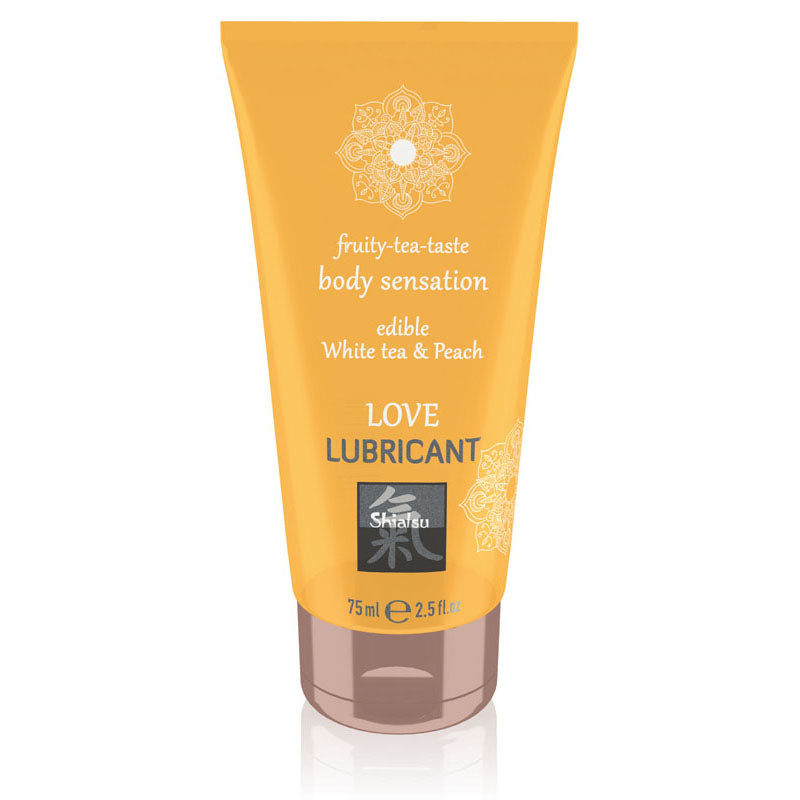 SHIATSU Love Lubricant - White Tea & Peach Flavoured - 75 ml - Hush Store Sydney 
