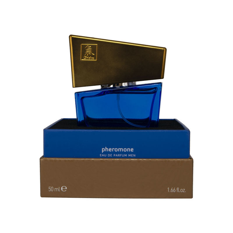 Shiatsu Pheromone Eau De Parfum Men - Dark Blue - Pheromone Fragrance for Men - 50 ml - Hush Store Sydney 
