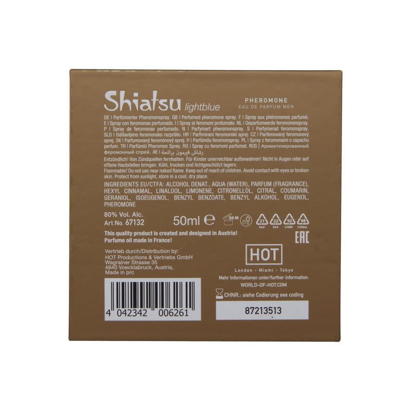 Shiatsu Pheromone Eau De Parfum Men - Light Blue - Pheromone Fragrance for Men - 50 ml - Hush Store Sydney 