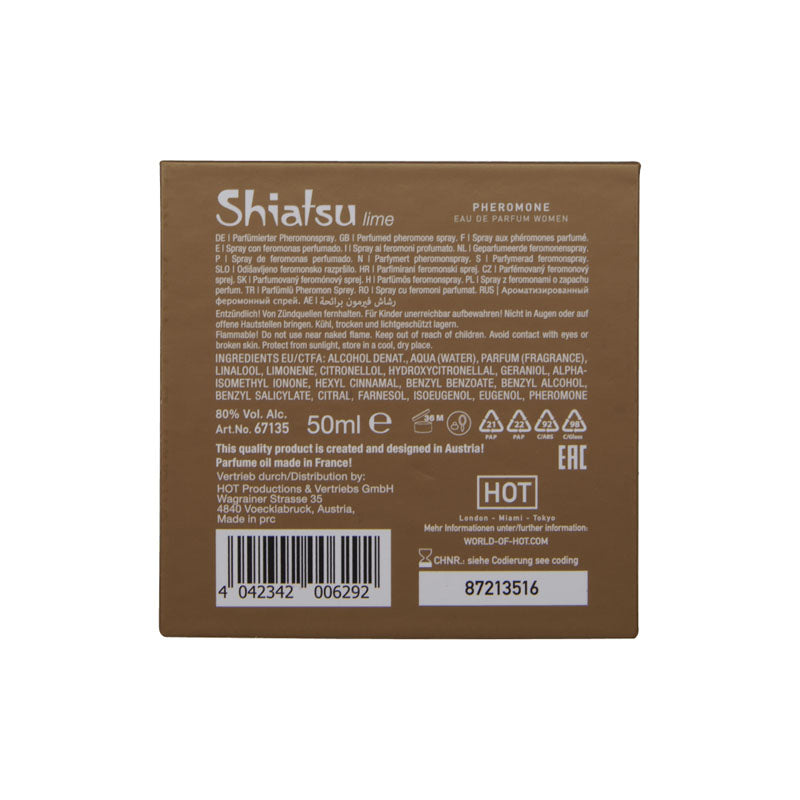 Shiatsu Pheromone Eau De Parfum Women - Lime - Pheromone Fragrance for Women - 50 ml - Hush Store Sydney 