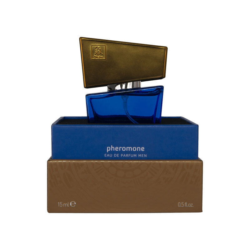 Shiatsu Pheromone Eau De Parfum Men - Dark Blue - Pheromone Fragrance for Men - 15 ml - Hush Store Sydney 