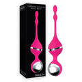 Adam & Eve Vibrating Pleasure Kegel Balls - Pink USB Rechargeable Kegel Balls - Hush Store Sydney 