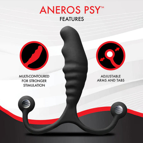 Aneros PSY - Black Prostate Massager with Flexible Arms - Hush Store Sydney 