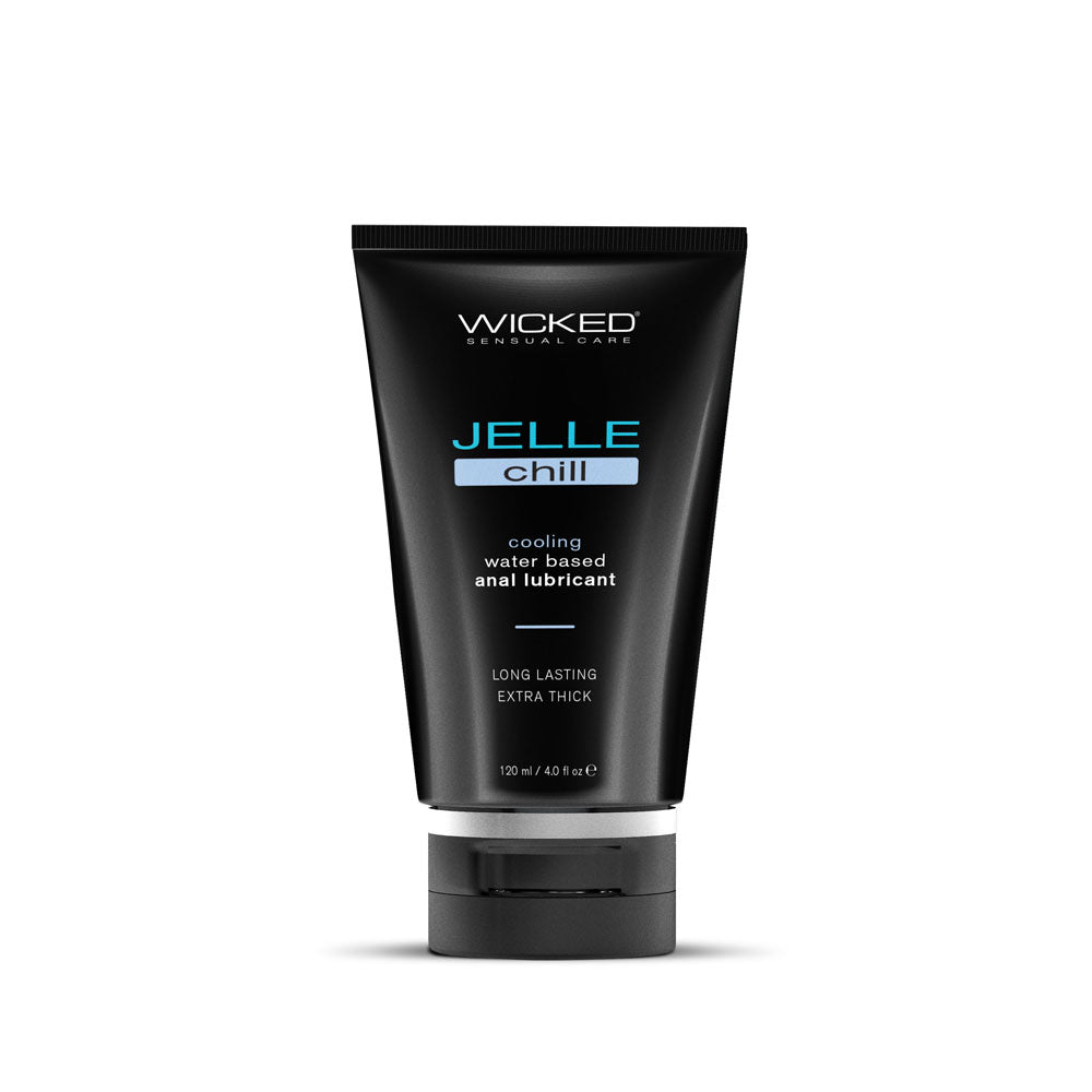Wicked Jelle Chill - Cooling Water Based Anal Lubricant - 120 ml (4 oz) Bottle