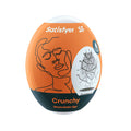 Satisfyer Masturbator Egg - Crunchy - White Stroker Sleeve - Hush Store Sydney 