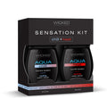 Wicked Sensation Kit - Warming & Cooling Water Based Lubricants - 2 Pack of 120 ml Bottles - Hush Store Sydney 
