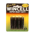 Wincell AA Super Heavy Duty Batteries - Super Heavy Duty Batteries - AA 4 Pack - Hush Store Sydney 