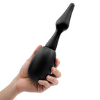 AquaClean Silicone 1-Way Valve Douche Set with Butt Plug Nozzle - 150 ml Capacity with Free Travel Douche Included - Hush Store Sydney 