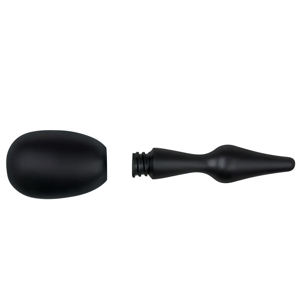 AquaClean Silicone 1-Way Valve Douche Set with Butt Plug Nozzle - 150 ml Capacity with Free Travel Douche Included - Hush Store Sydney 
