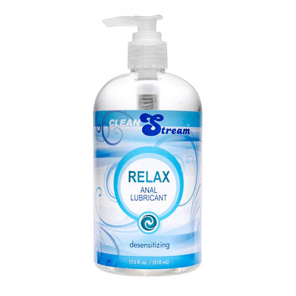 CleanStream Relax Anal Lubricant - Desensitising Lubricant - 518 ml (17.5 oz) Pump Bottle - Hush Store Sydney 