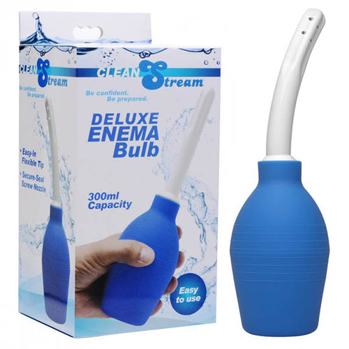 CleanStream Deluxe Enema Bulb - Blue Unisex Douche - Hush Store Sydney 