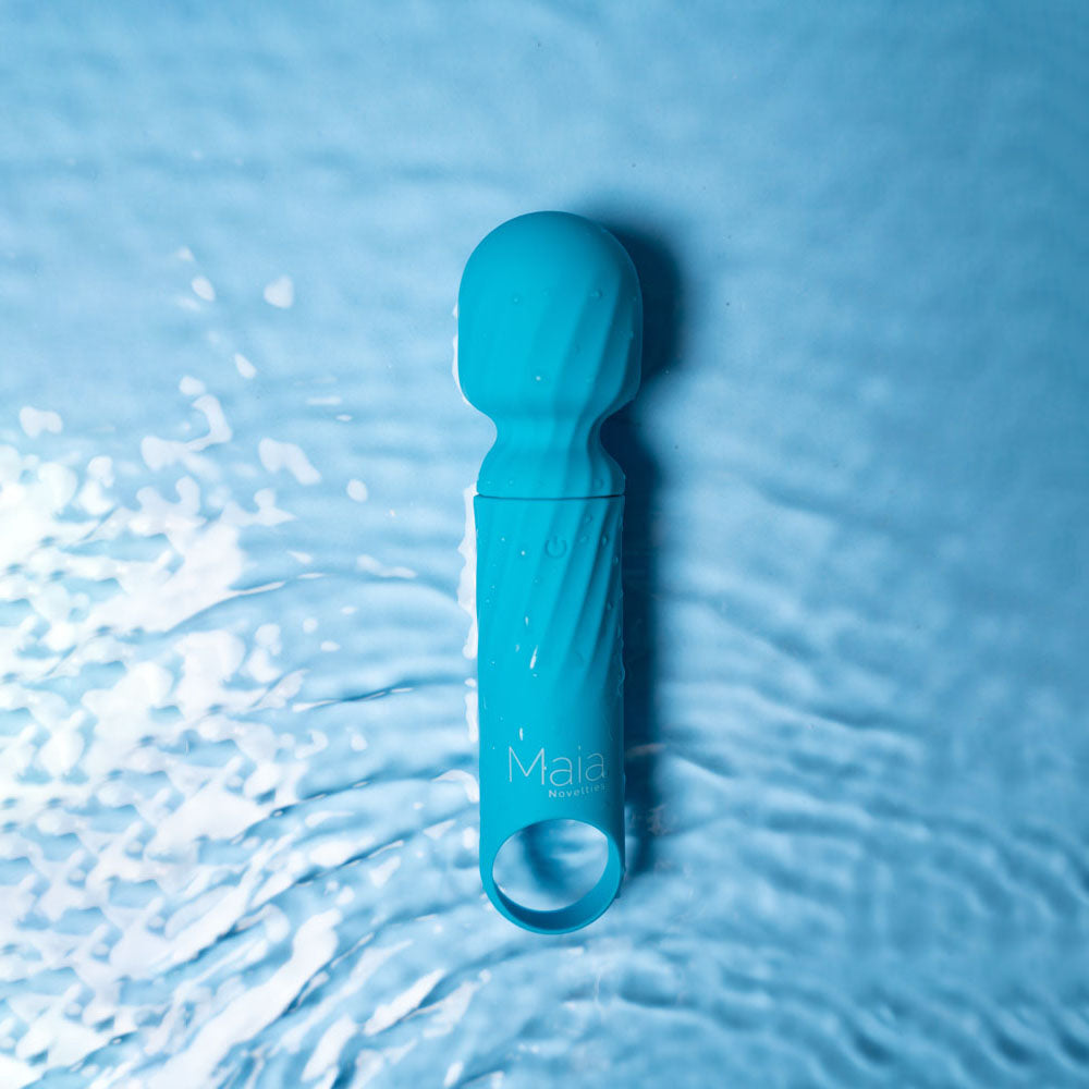 Maia DOLLY - Blue - Blue 12.7 cm USB Rechargeable Massage Wand - Hush Store Sydney 