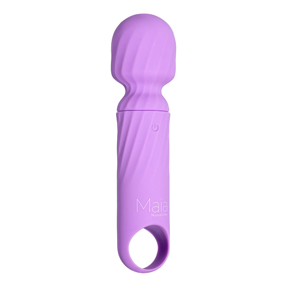 Maia DOLLY - Purple - Purple 12.7 cm USB Rechargeable Massage Wand - Hush Store Sydney 