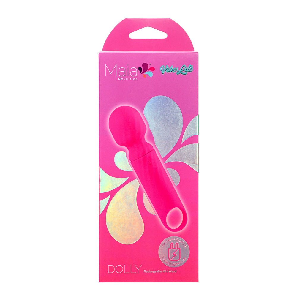 Maia DOLLY - Pink - Pink 12.7 cm USB Rechargeable Massage Wand - Hush Store Sydney 