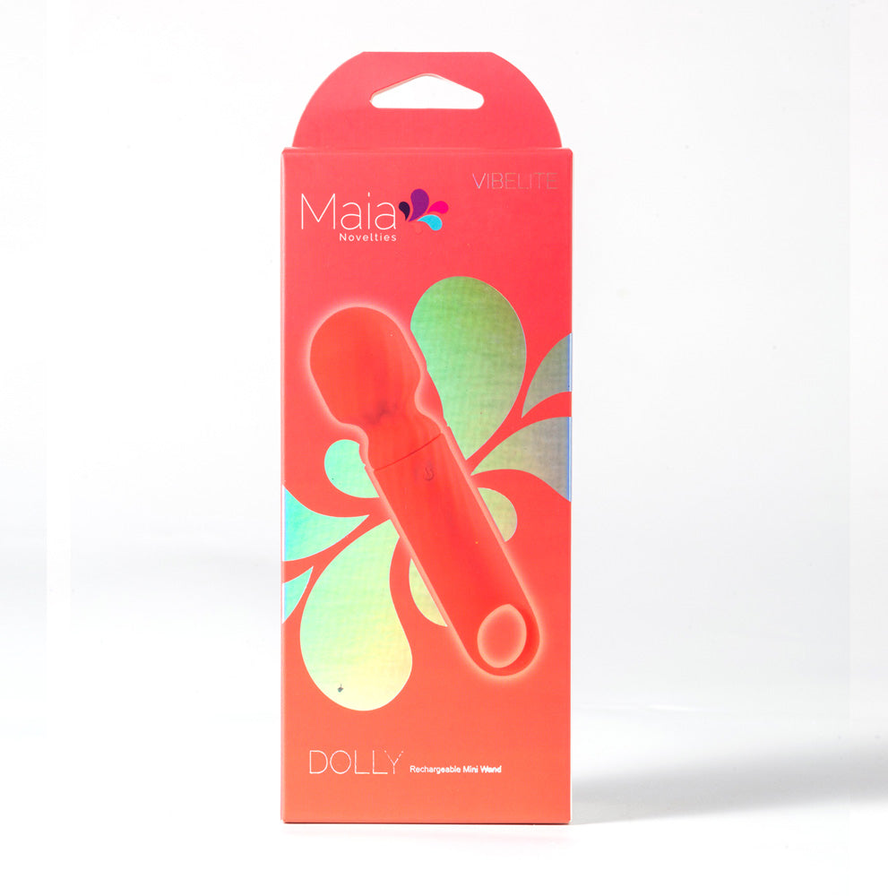 Maia DOLLY - Orange - Orange 12.7 cm USB Rechargeable Massage Wand - Hush Store Sydney 