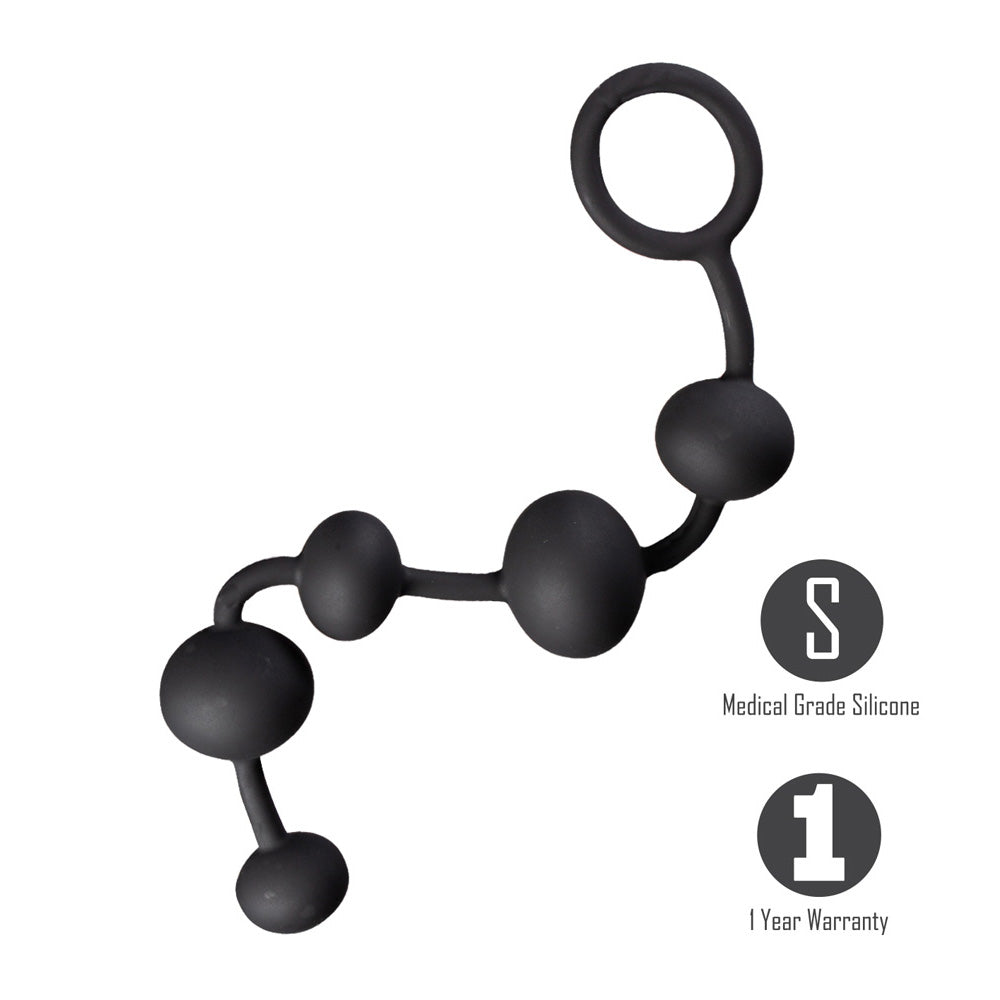 Maia GRAYSON - Black 16.5 cm Anal Beads - Hush Store Sydney 