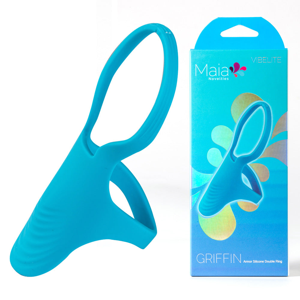 Maia GRIFFIN - Blue Silicone Cock Ring - Hush Store Sydney 