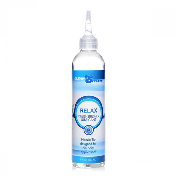 CleanStream Relax Desensitising Lubricant with Nozzle Tip - 237 ml Bottle - Hush Store Sydney 