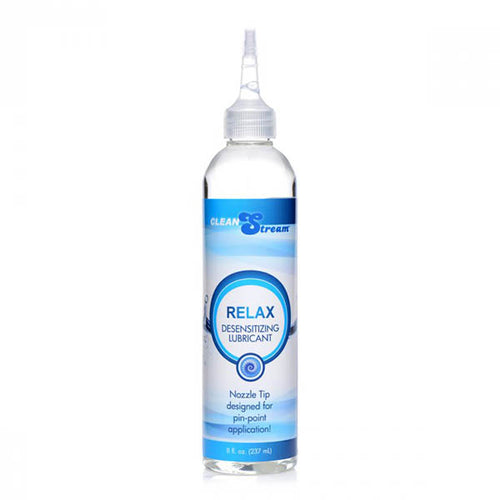 CleanStream Relax Desensitising Lubricant with Nozzle Tip - 237 ml Bottle - Hush Store Sydney 