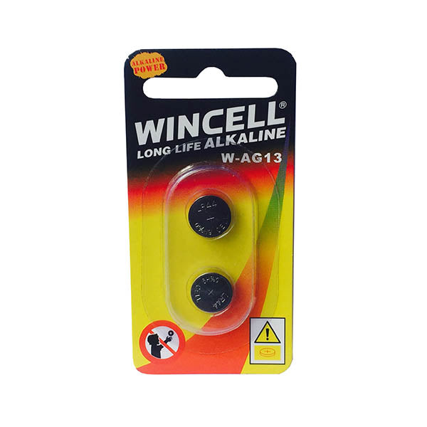 Wincell LR44 Alkaline Cells - Alkaline Cells - LR44 (AG13) 2 Pack - Hush Store Sydney 
