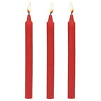Master Series Fetish Drip Candles - Red - 3 Pack