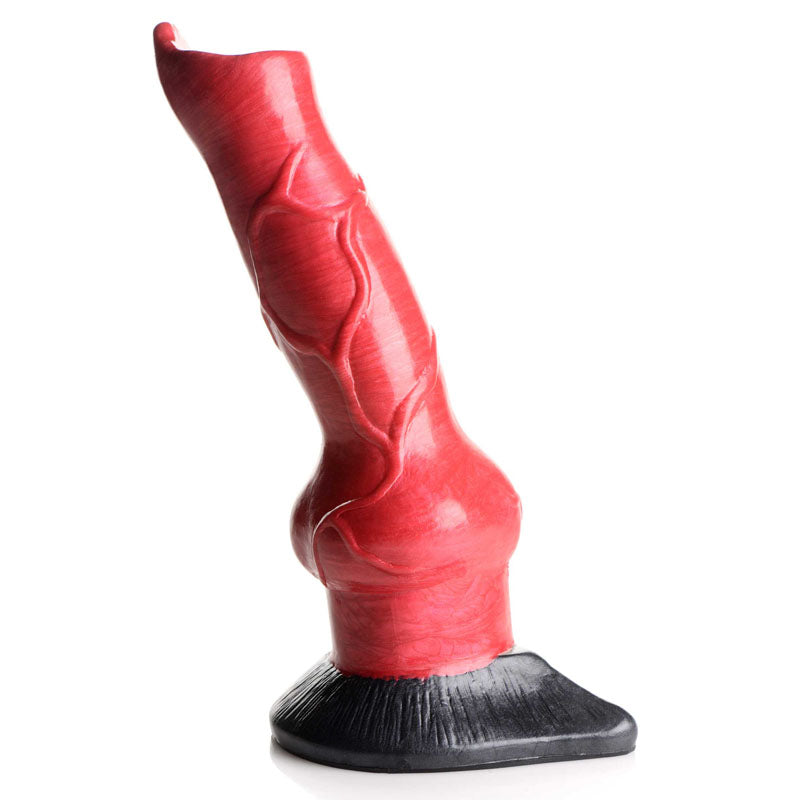 Creature Cocks Hell-Hound Canine Penis Silicone Dildo - Red 19 cm Canine Dildo - Hush Store Sydney 