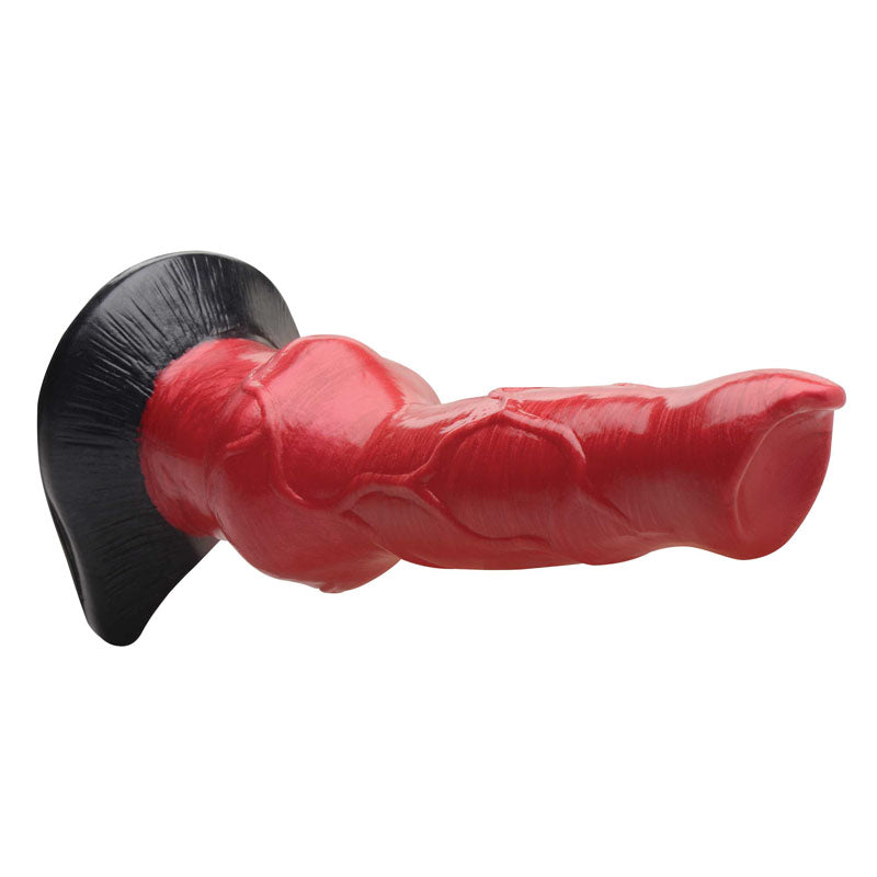 Creature Cocks Hell-Hound Canine Penis Silicone Dildo - Red 19 cm Canine Dildo - Hush Store Sydney 