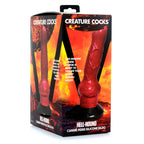 Creature Cocks Hell-Hound Canine Penis Silicone Dildo - Red 19 cm Canine Dildo - Hush Store Sydney 
