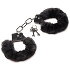 Master Series Cuffed in Fur - Black Fluffy Handcuffs - Hush Store Sydney 