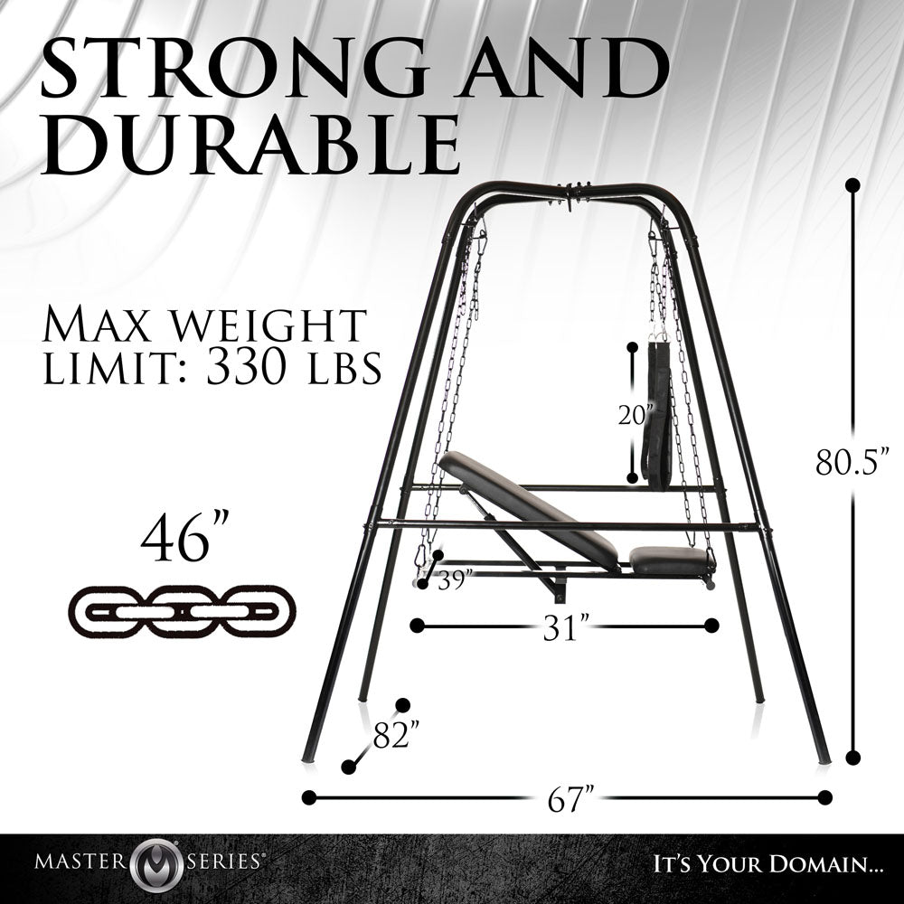 Master Series Throne - Adjustable Sex Sling with Stand - Hush Store Sydney 