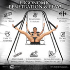 Master Series Throne - Adjustable Sex Sling with Stand - Hush Store Sydney 
