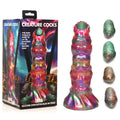 Creature Cocks Larva Silicone Dildo - Coloured 22.9 cm Fantasy Dildo with Eggs - Hush Store Sydney 