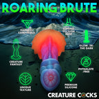 Creature Cocks Aqua-Cock - Glow in Dark Multi-Coloured 19.3 cm Fantasy Dildo - Hush Store Sydney 