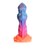 Creature Cocks Aqua-Cock - Glow in Dark Multi-Coloured 19.3 cm Fantasy Dildo - Hush Store Sydney 